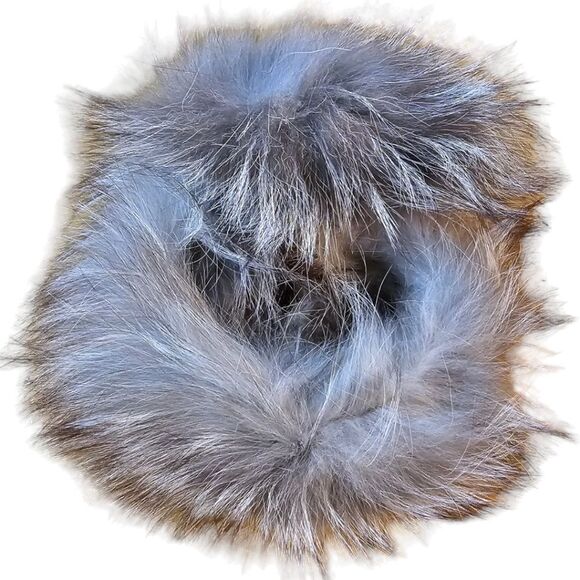Collapsible Creamy Beige Brown Fur Earmuffs - Picture 5 of 7